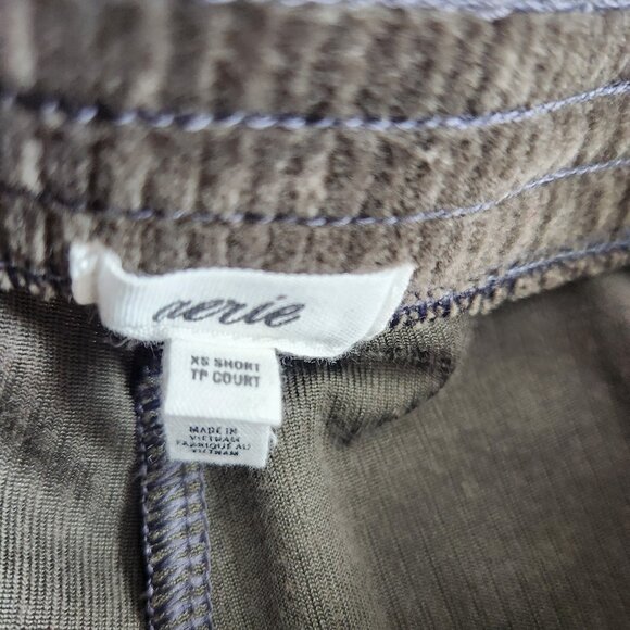 Aerie Groove-On Rib Velour Flare Pant - XS Short - Picture 5 of 13